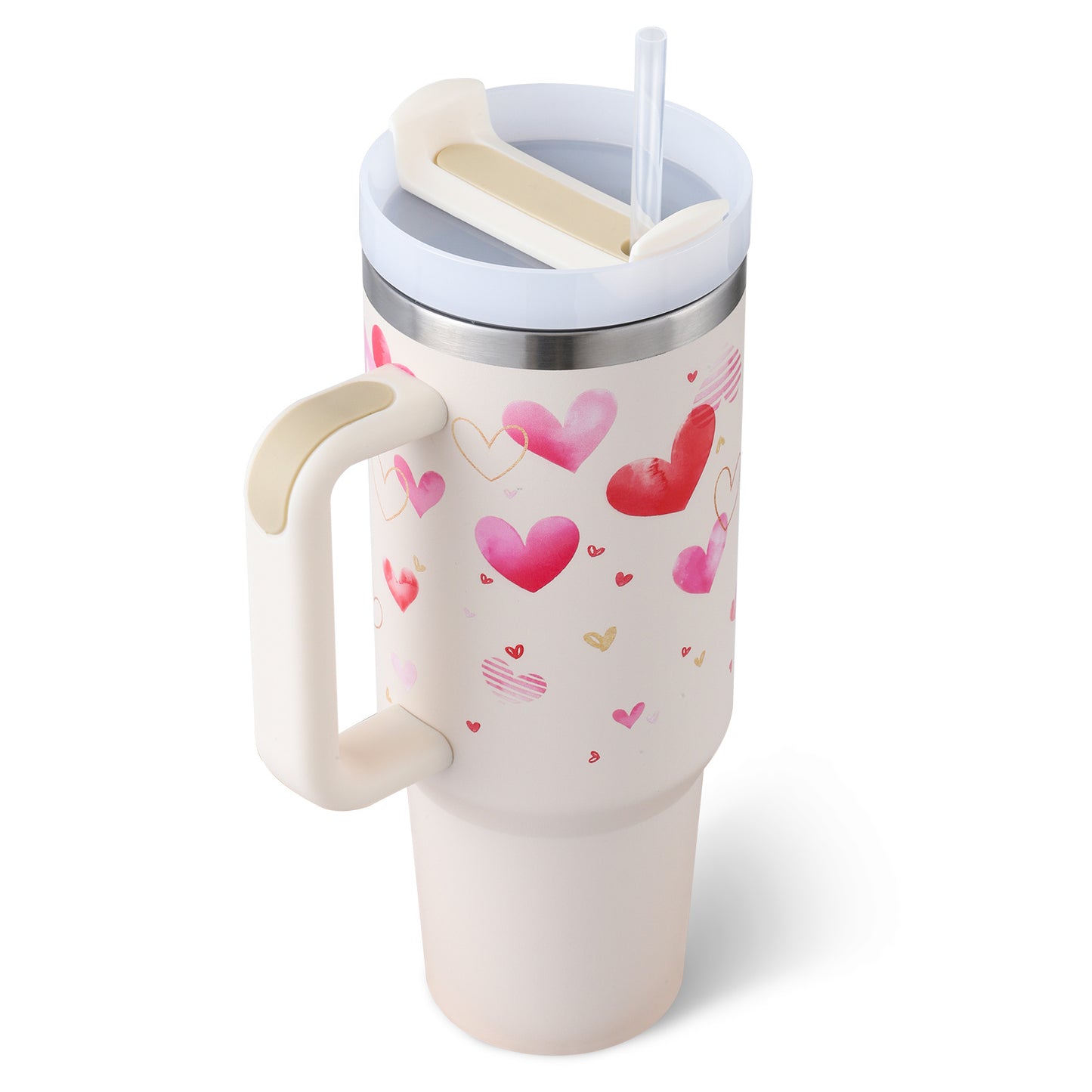 40 Oz Insulated Stainless Steel Tumbler With Handle