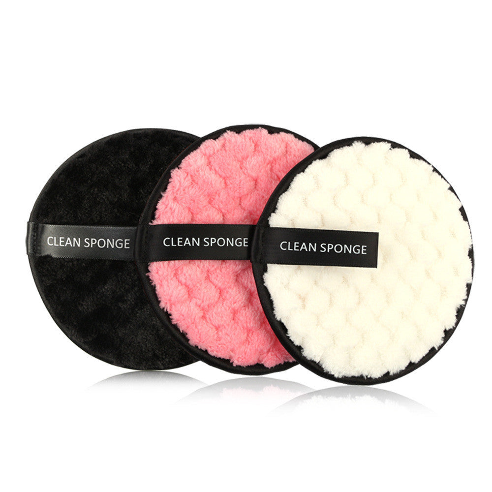 Magic Makeup Removing Puff Round