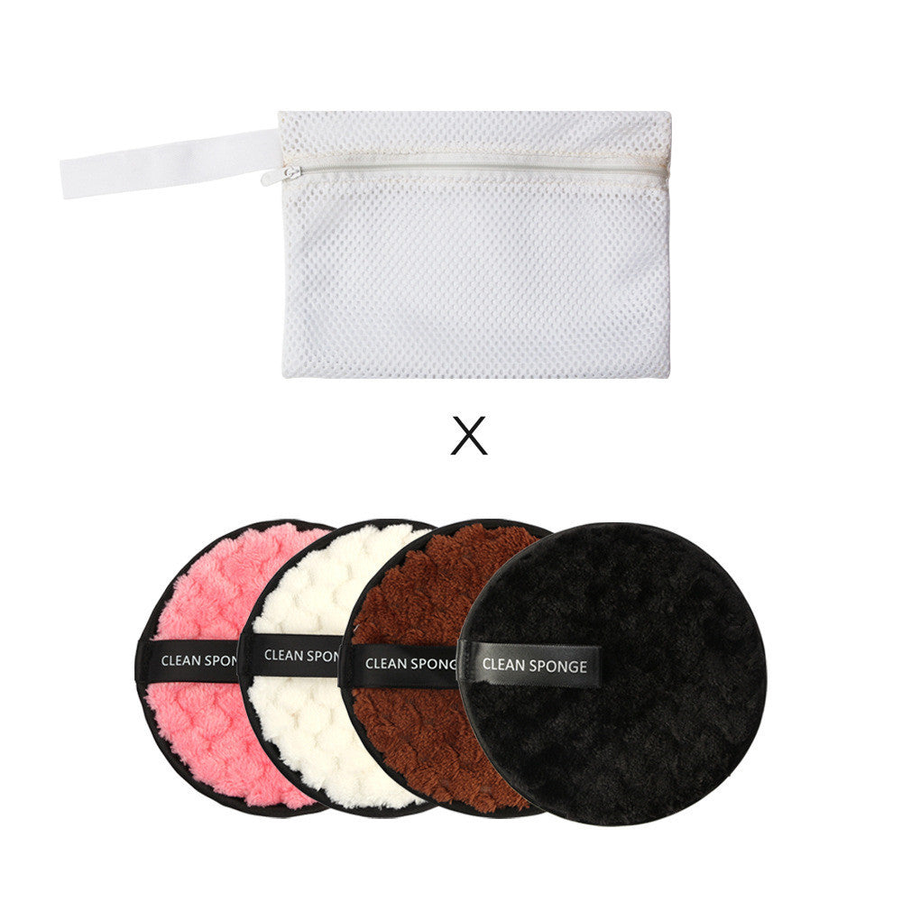 Magic Makeup Removing Puff Round