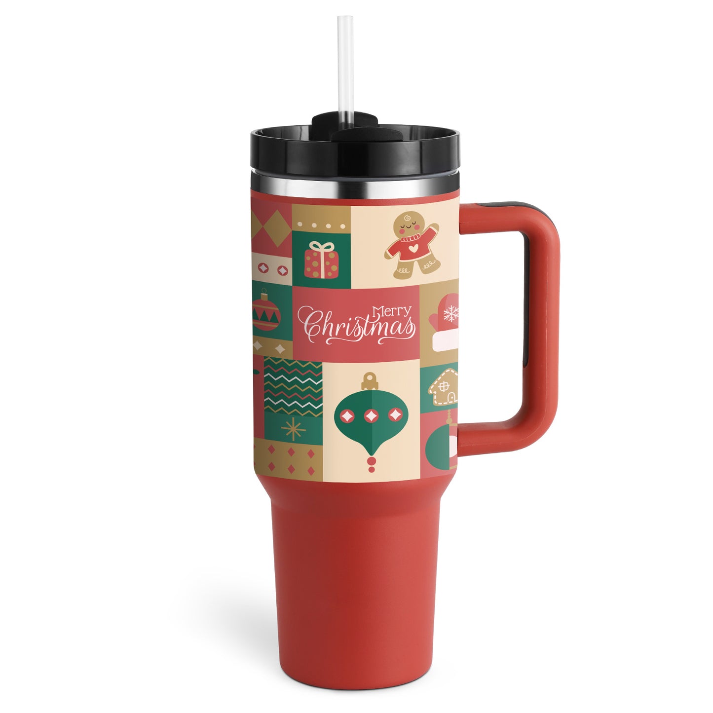 40 Oz Insulated Stainless Steel Tumbler With Handle