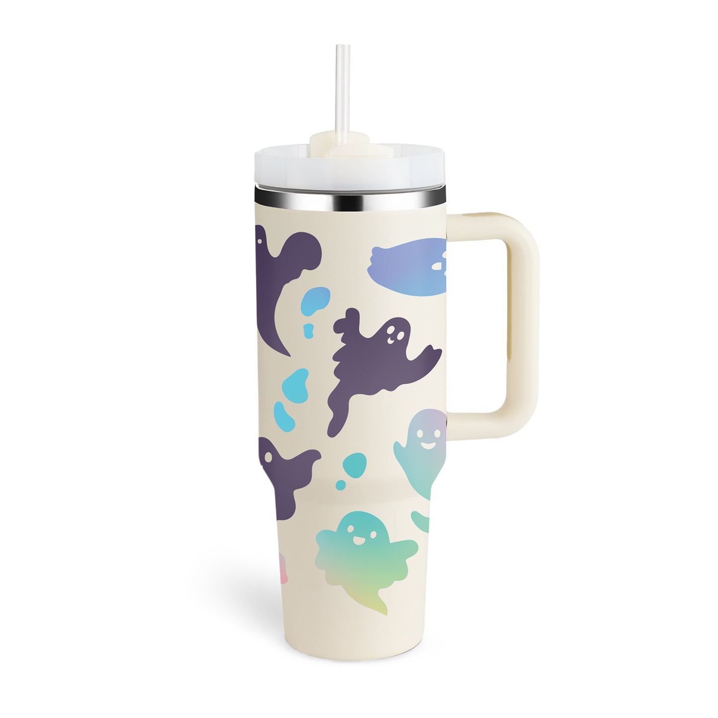 40 Oz Insulated Stainless Steel Tumbler With Handle