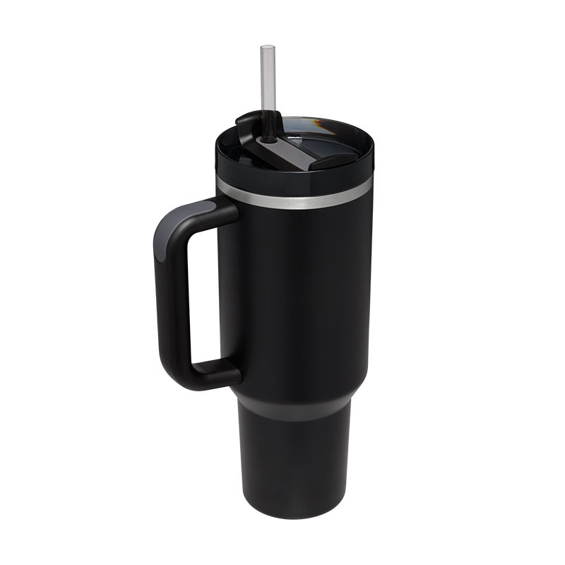 40 Oz Insulated Stainless Steel Tumbler With Handle