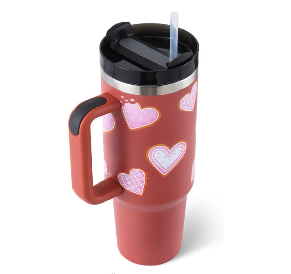 40 Oz Insulated Stainless Steel Tumbler With Handle