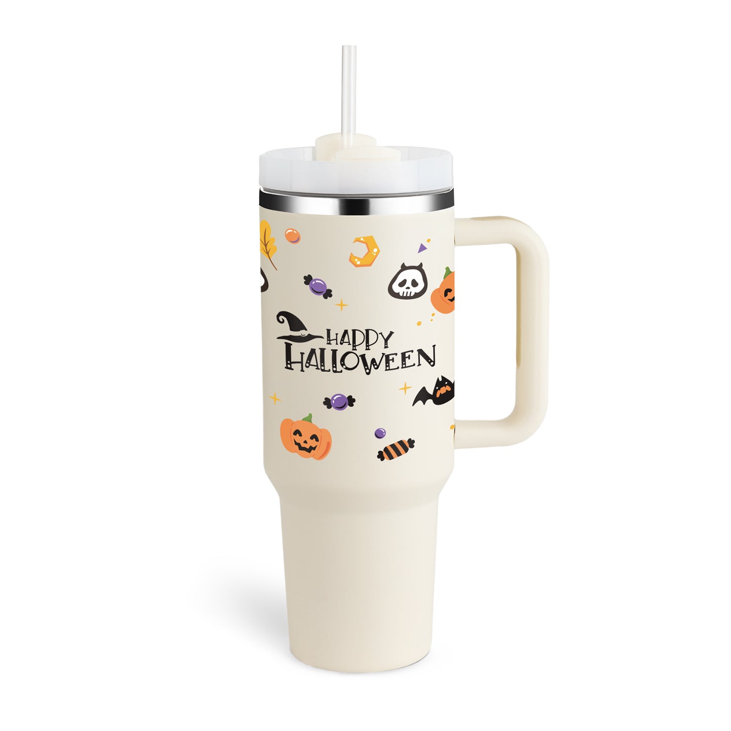 40 Oz Insulated Stainless Steel Tumbler With Handle