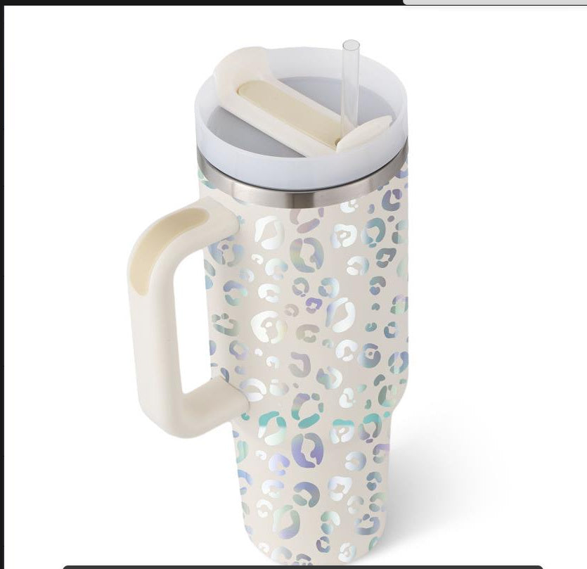 40 Oz Insulated Stainless Steel Tumbler With Handle