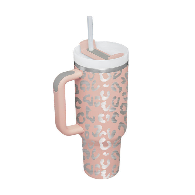 40 Oz Insulated Stainless Steel Tumbler With Handle
