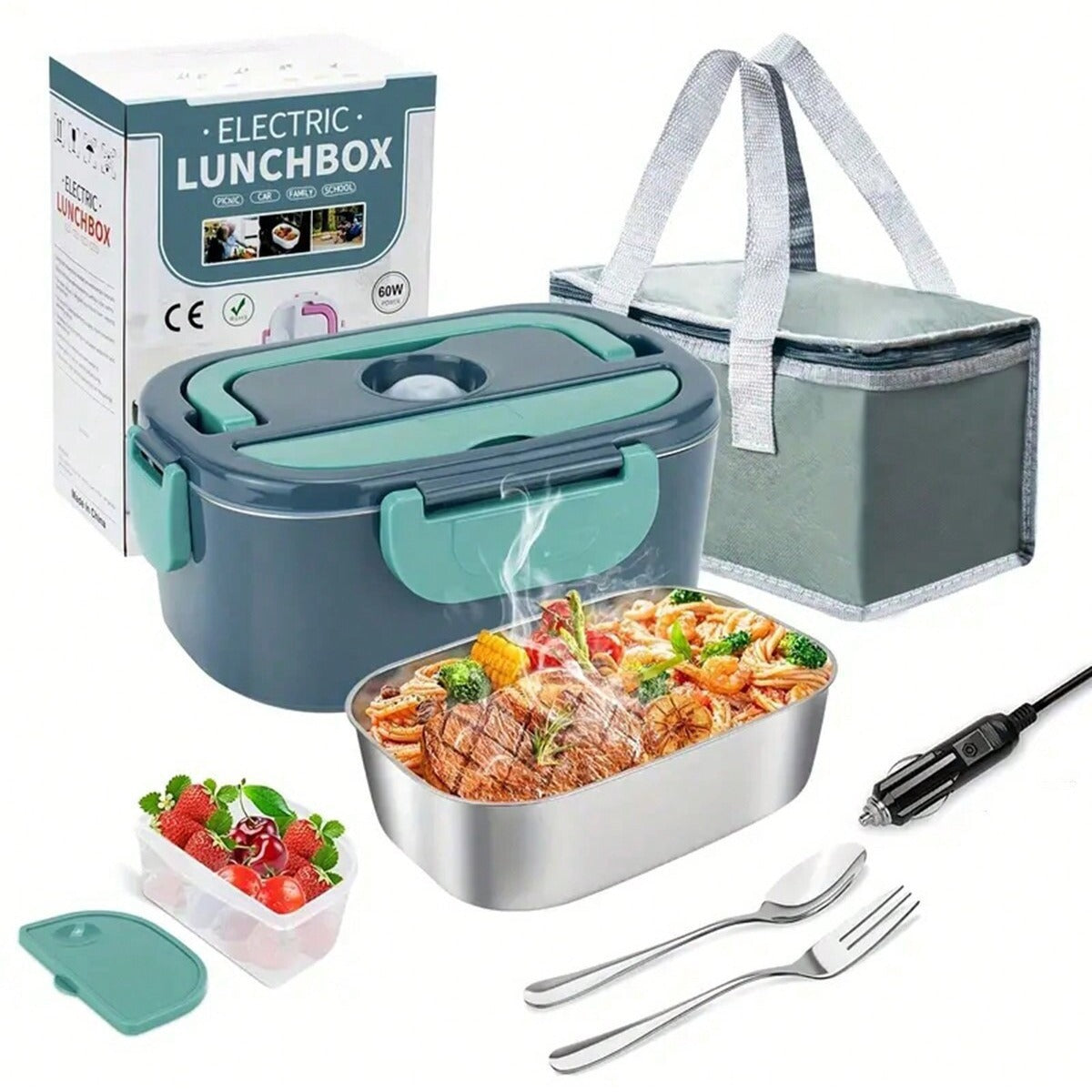 Electric Lunch Box Food Heater 3-in-1