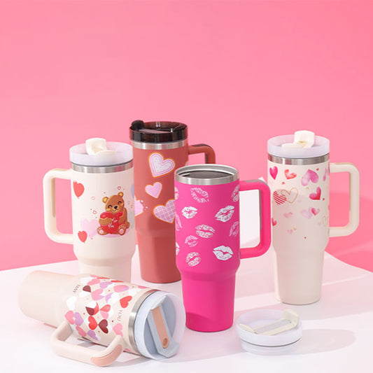 40 Oz Insulated Stainless Steel Tumbler With Handle