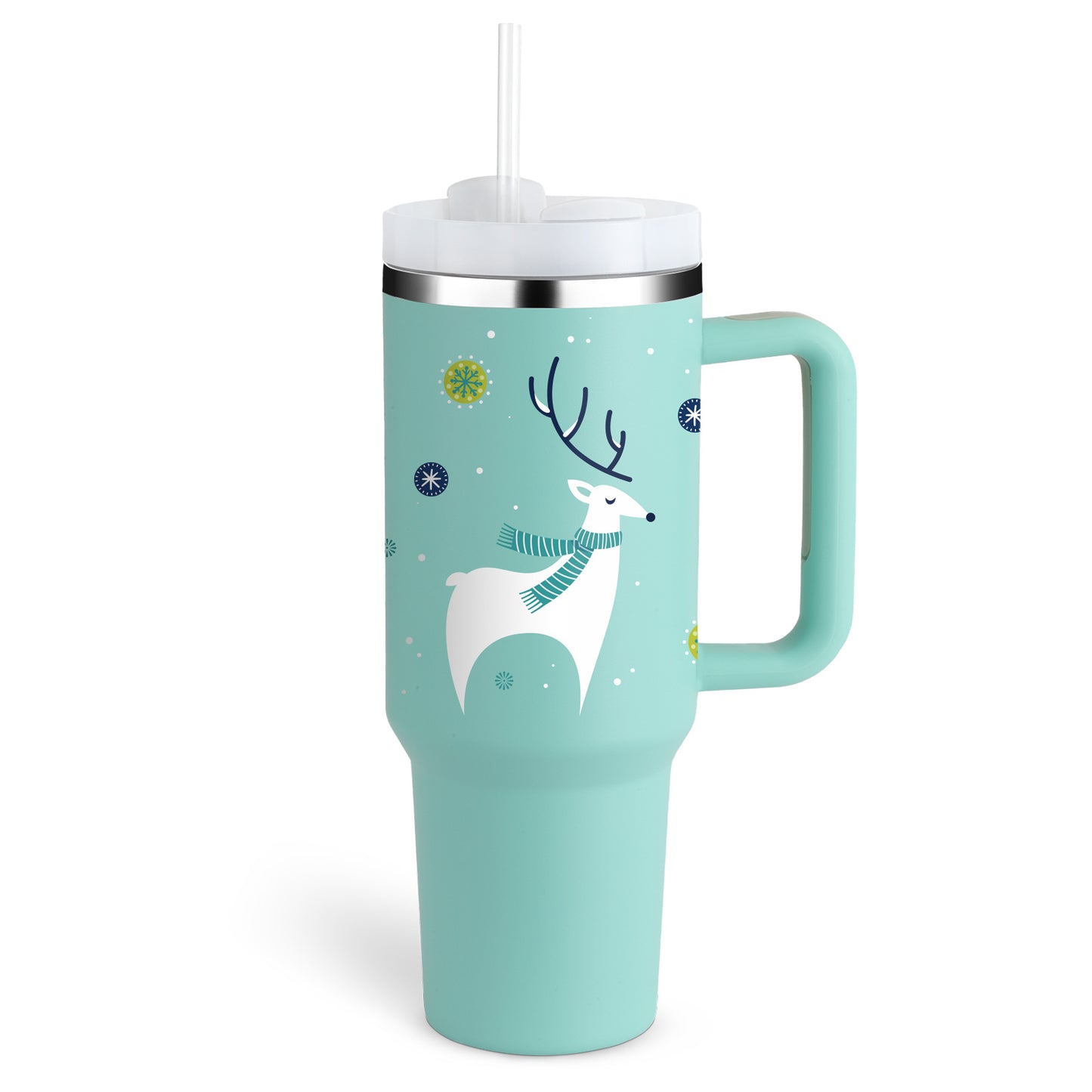 40 Oz Insulated Stainless Steel Tumbler With Handle