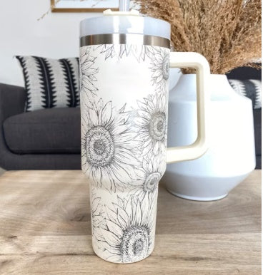 40 Oz Insulated Stainless Steel Tumbler With Handle